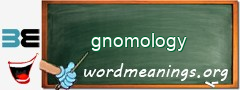 WordMeaning blackboard for gnomology